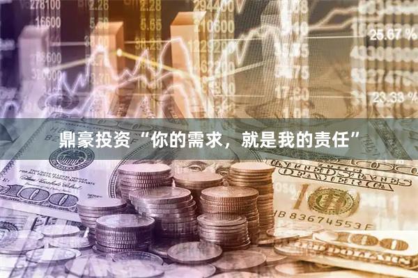 鼎豪投资 “你的需求，就是我的责任”
